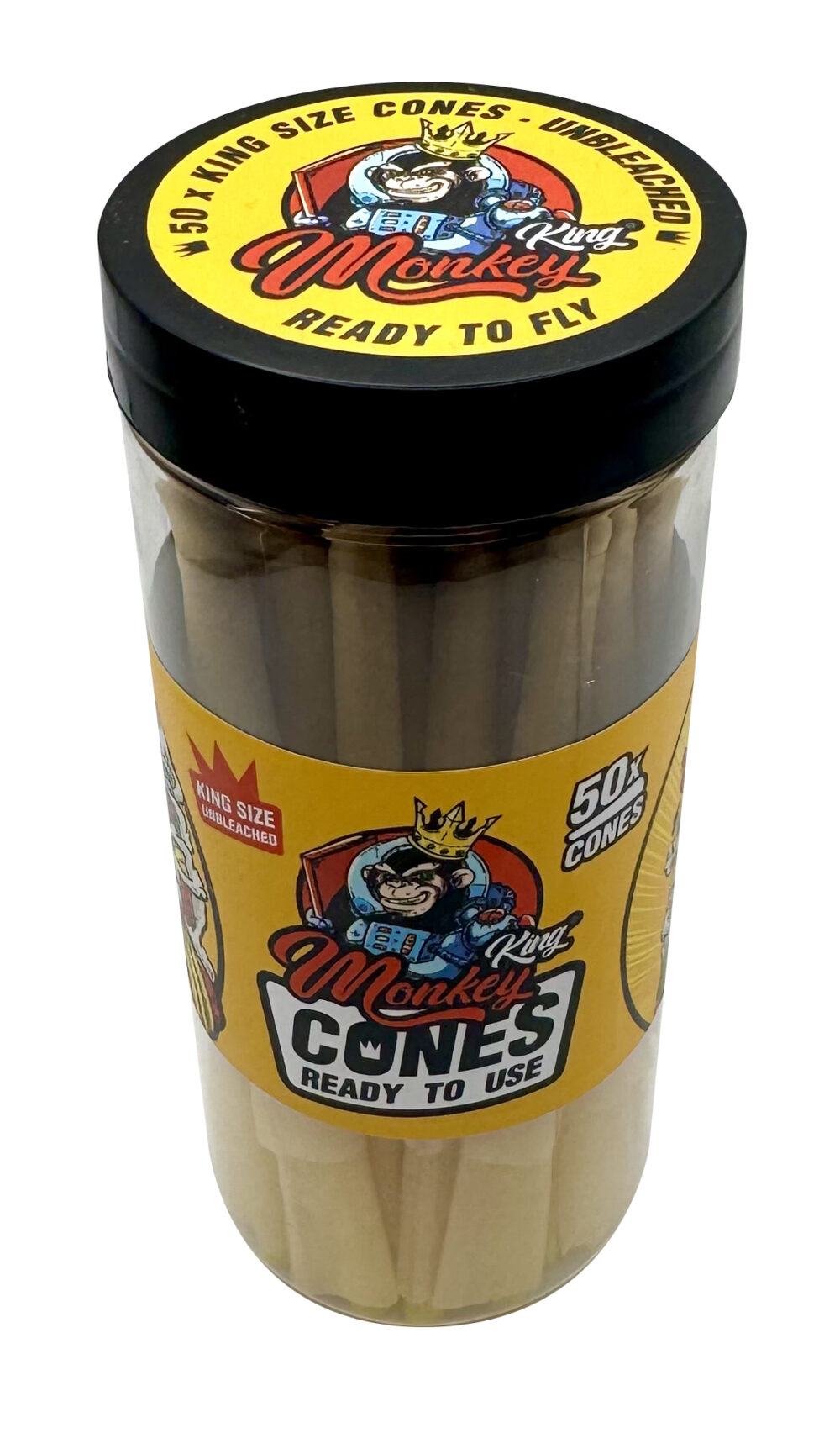 MMCONEX50 / MONKEY CONES KS UNBLEACHED X50