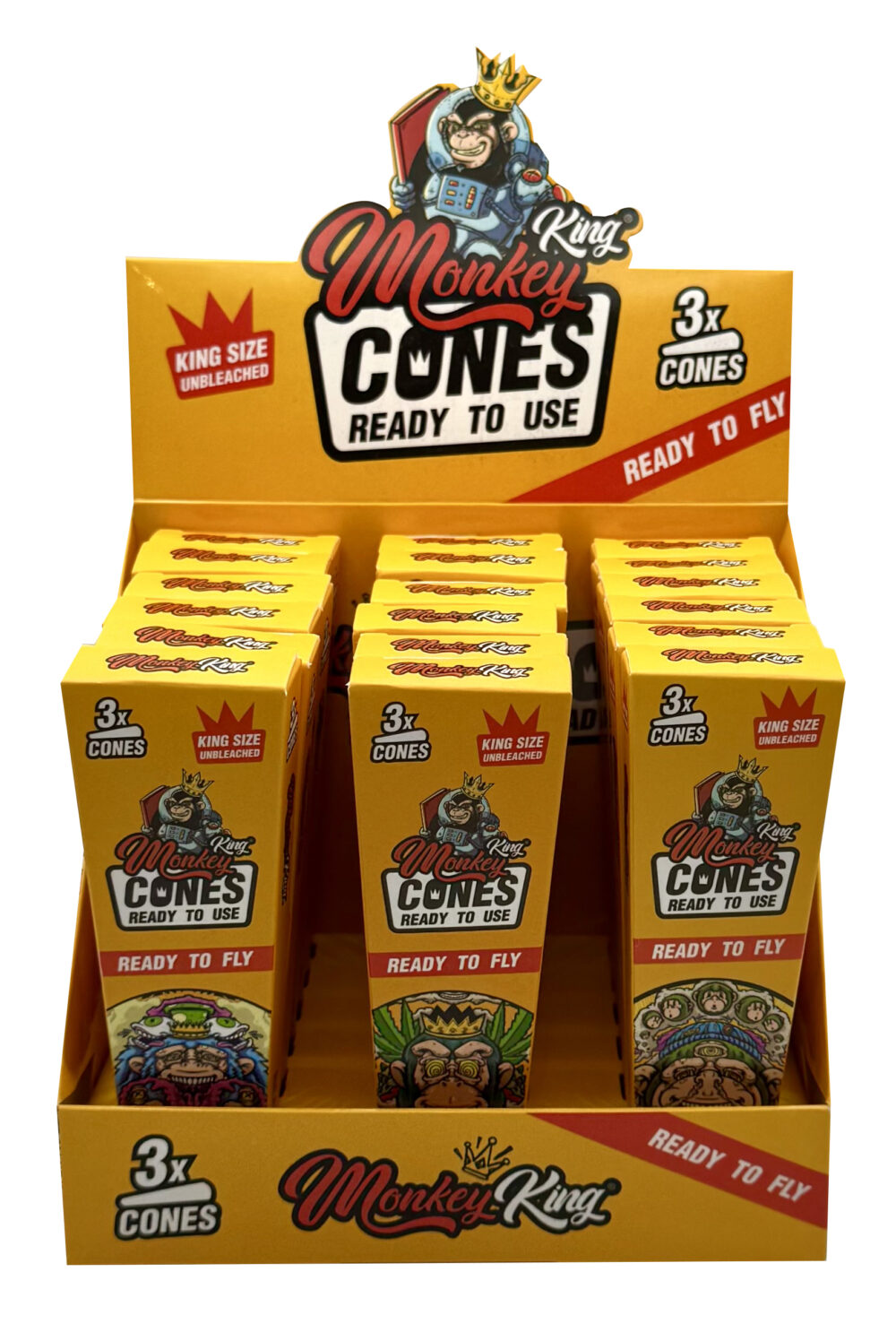 MMCONEX3 / MONKEY CONES KS UNBLEACHED X3