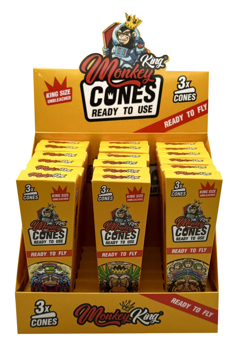 MMCONEX3 / MONKEY CONES KS UNBLEACHED X3