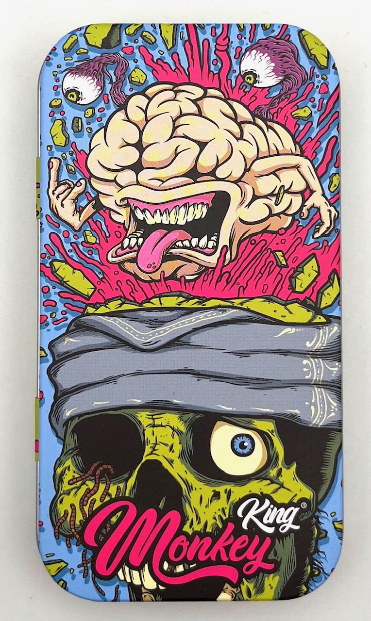 MTINSK / MONKEY TIN BOX SKULL BLUE UD