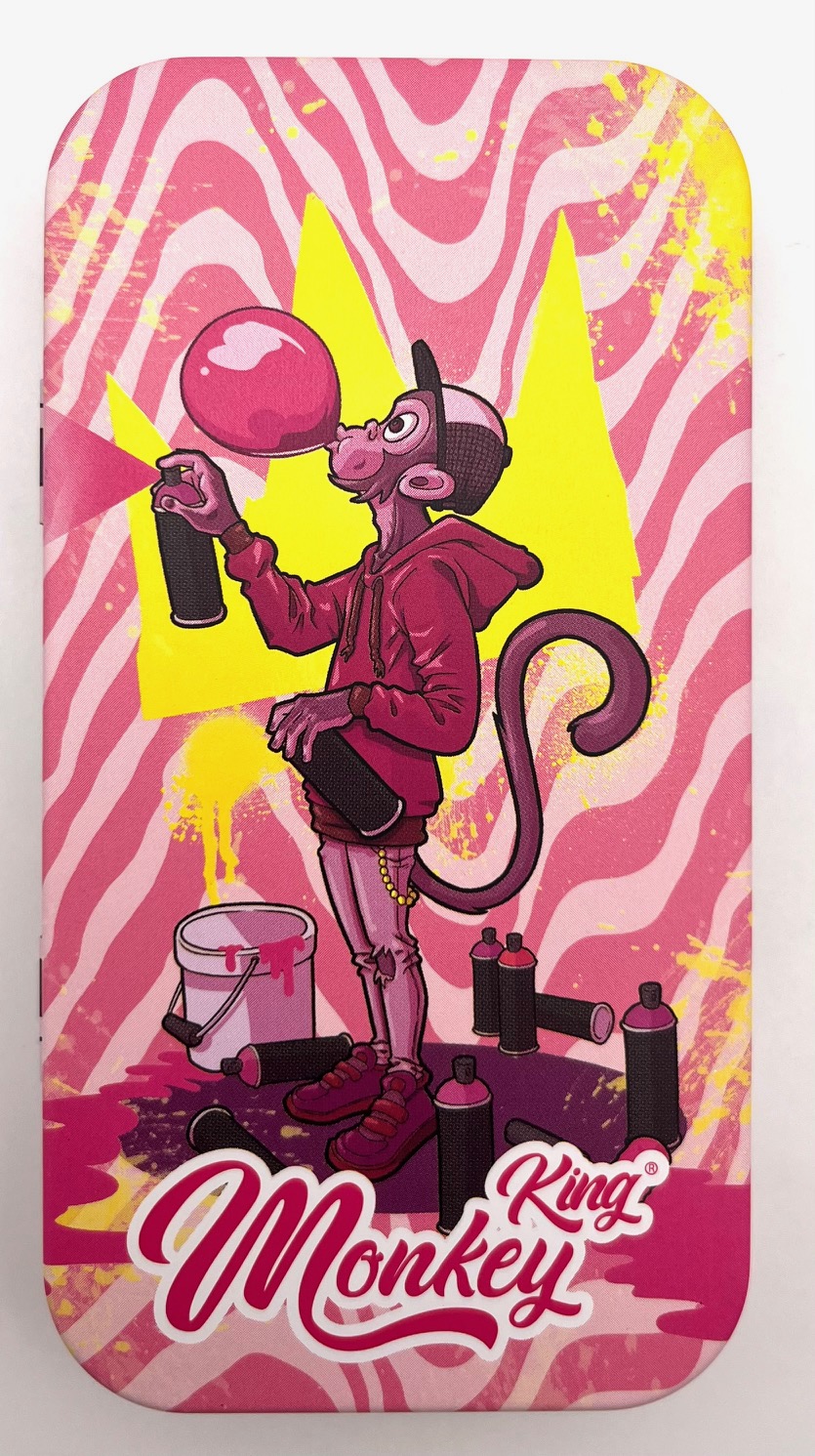 MTINP / MONKEY TIN BOX PINK GRAFITY UD